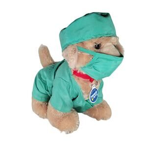 Build A Bear Dog Nurse Promise Pets Plush Scrubs Outfit Hospital Buddy BABW